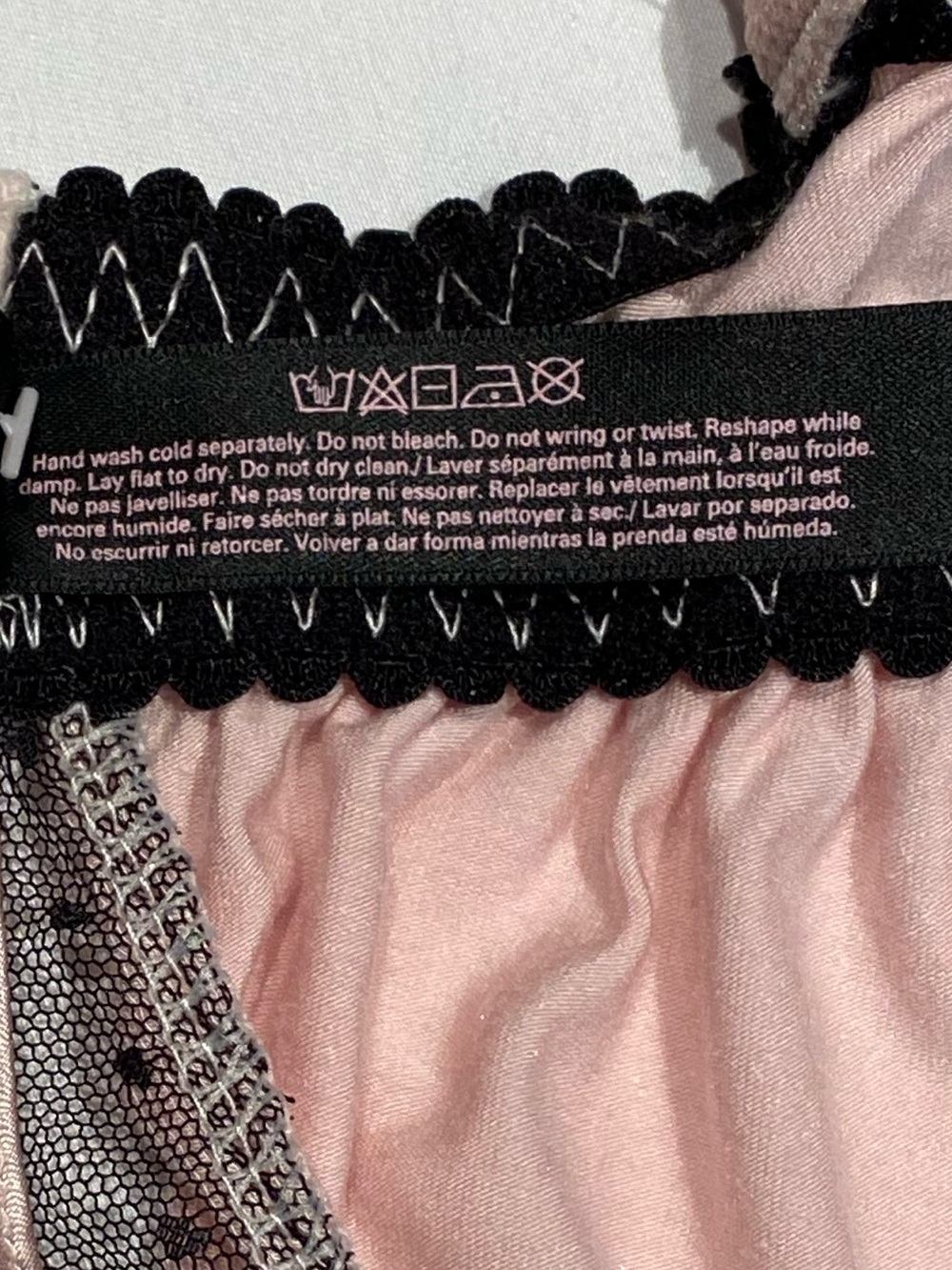 Victoria's Secret Blush Pink Babydoll Lingerie Set, size 36D - Picture 9 of 9